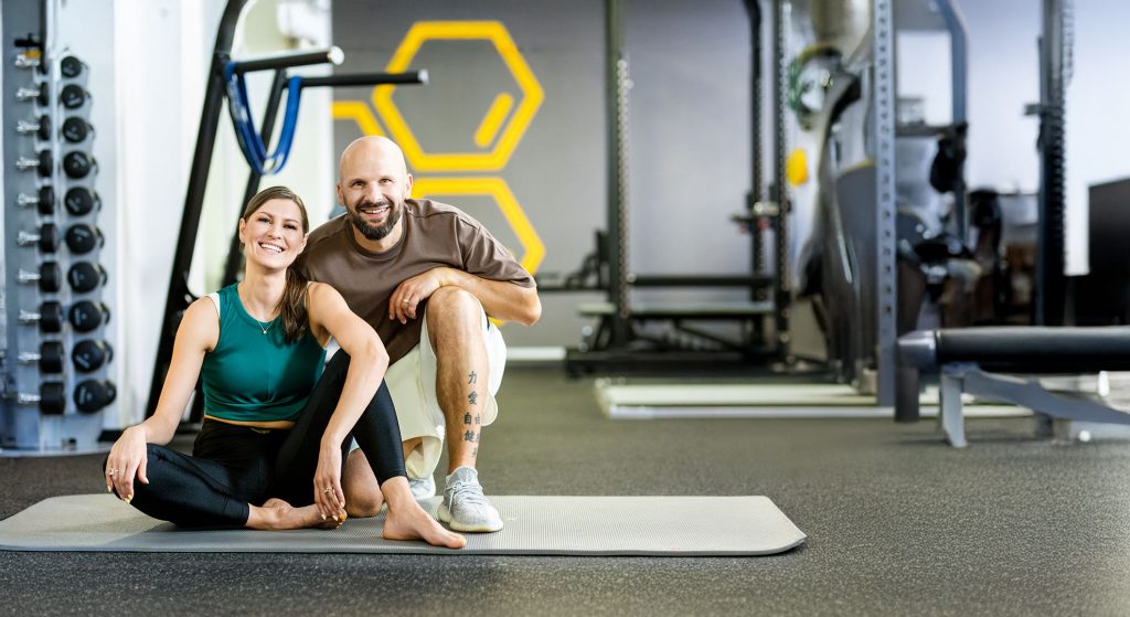 Julia and Daniel Striffler, the two personal trainers at Fitlab Stuttgart
